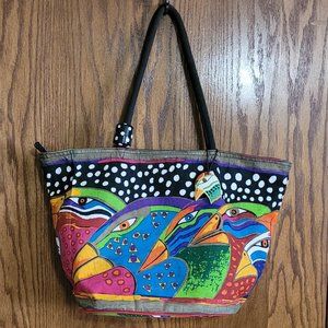 Laurel Burch Tote bag with Bird design
